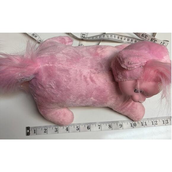 Vintage 1990s Puppy Surprise Pink Dog Plush w/ 7 Puppies Hasbro Toy Set EUC - Picture 5 of 6